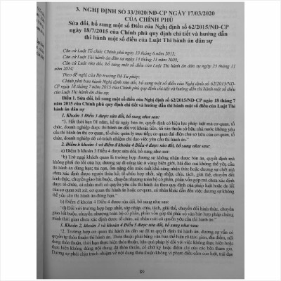 Sách Luật Thi Hành Án Dân Sự - Quy Định Chi Tiết và Văn Bản Hướng Dẫn Thi Hành - V2502D
