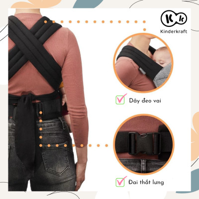 Địu cho bé từ 3 tháng tuổi Kinderkraft Adoree - Hàng chính hãng