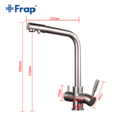 VÒI BẾP NÓNG LẠNH CAO CẤP FRAP F4352-5 CHÍNH HÃNG NGA