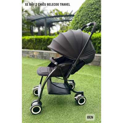 Xe đẩy trẻ em gấp gọn đẩy 2 chiều Belecoo Travel 2 chiều 3 tư thế siêu nhẹ, xe nôi đa năng gấp gọn cho trẻ sơ sinh từ 0-5 tuổi