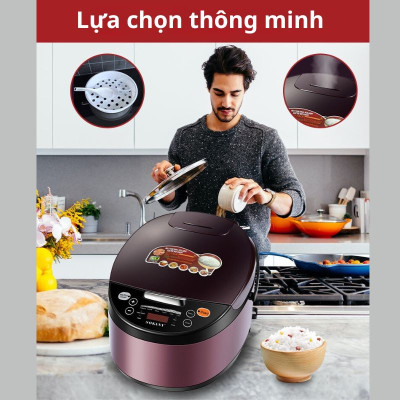 Nồi cơm điện đa năng SOKANY SK-07078 dung tích lớn 6L, bảo quản nhiệt thông minh, nấu cơm, hầm, hấp, tiện lợi mọi lúc mọi nơi - HÀNG CHÍNH HÃNG