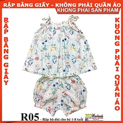 Rập bộ đùi cho bé - Rập giấy A0 mã R05 (BẢN VẼ)