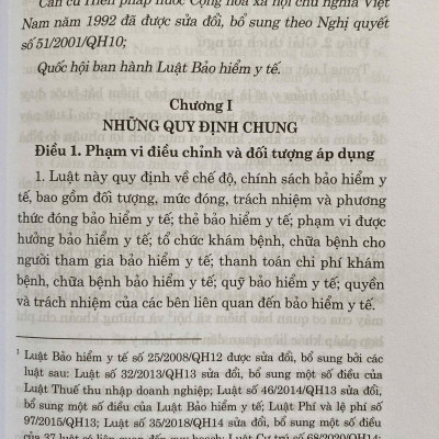 Luật Bảo Hiểm Y Tế ( Sửa đổi, bổ sung năm 2024 )