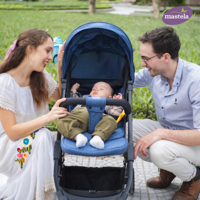 Xe đẩy gấp gọn cho bé Mastela HN275 - Xe đẩy em bé siêu nhẹ, thoáng khí bảo hành 12 tháng
