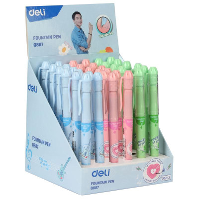 Bút Máy Nhựa Deli 0.5 mm - Phiên Bản Sơn Tùng M-TP Giới Hạn - Deli Q887 - Màu Hồng