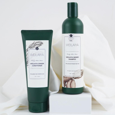 Dầu gội gừng trắng ngăn rụng và kích mọc tóc Weilaiya Ginger Shampoo 400ml