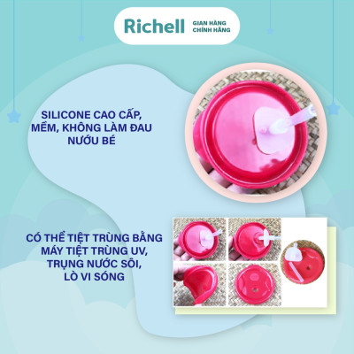 Ống hút S-1 Richell Nhật Bản - 2 bộ | Baby