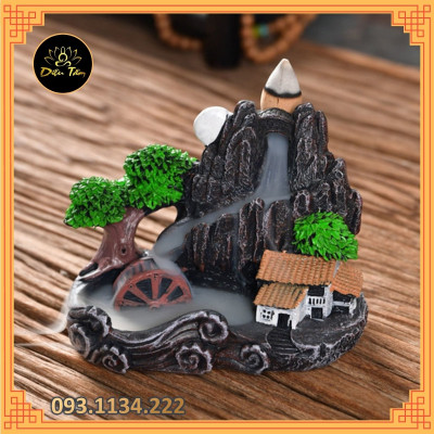 Thác khói trầm hương tặng 5 nụ trầm hương cao cấp xông trầm, thác khói non bộ tiểu cảnh trang trí đồ phong thủy.