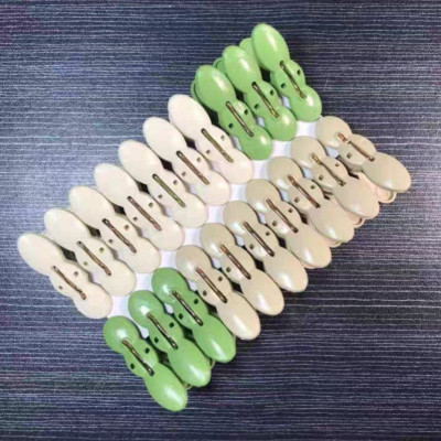 Vỉ 20 kẹp quần áo củ lạc cao cấp