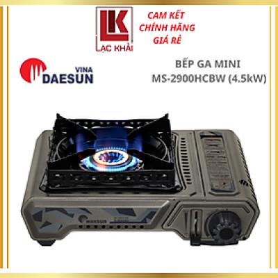 Bếp Ga Mini Công Suất Lớn Maxsun MS-2900HCBW - Công Suất 4500W, Hai Vòng Chắn Gió - Hàng chính hãng - Bảo hành 12 tháng