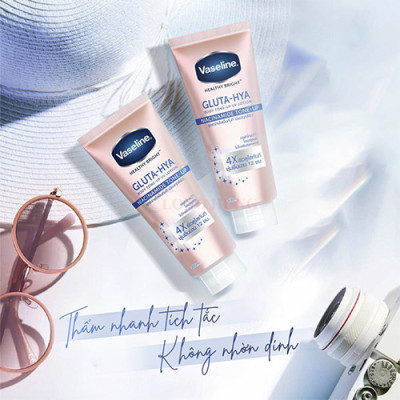 Sữa dưỡng thể dưỡng trắng Vaseline Gluta-Hya Body Tone-Up UV Lotion Niacinamide Tone-Up - Hàng chính hãng