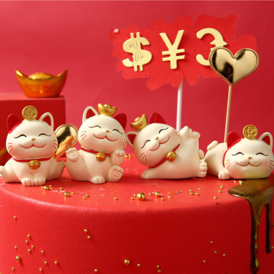 Mô Hình Mèo Mai Mắn Mèo Tài Lộc Trang Trí KAI.N_ Hàng Chính Hãng