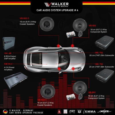 Cấu hình âm thanh ô tô Walker Độ âm thanh Ô tô cao cấp chất lượng Germany