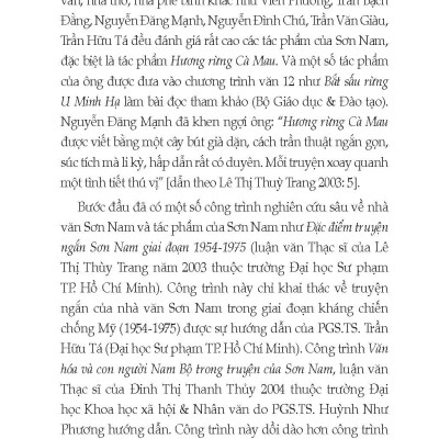 Văn Hóa Nam Bộ Qua Cái Nhìn Của Sơn Nam