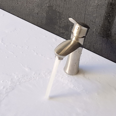 Vòi lavabo nóng lạnh Inox SUS 304 Eurolife EL-ORCHID 02 (Trắng vàng)