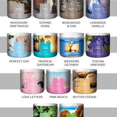 Nến ly 3 bấc sáp đậu nành Goose Creek (411g) - Butter Cookie