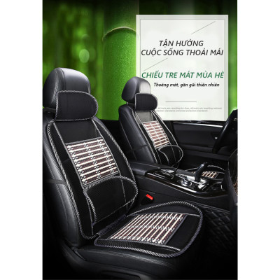 Đệm Lót Ghế Nan Tre Cao Cấp Cho Xe Ô Tô, Ghế Văn Phòng | Đệm Lót Ghế Được Làm Từ Nan Tre Cao Cấp Giúp Giảm Đau Lưng, Lưu Thông Máu