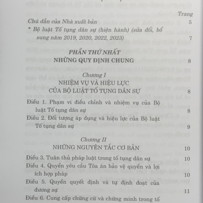 Bộ luật tố tụng dân sự (hiện hành) (sửa đổi bổ sung năm 2019, 2020, 2022, 2023)