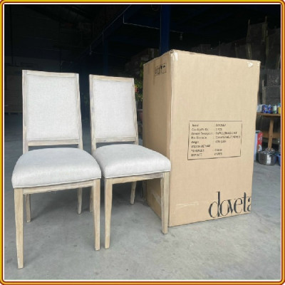 Ghế ngồi phòng ăn Tundo gỗ cào xước kiểu hiện đại