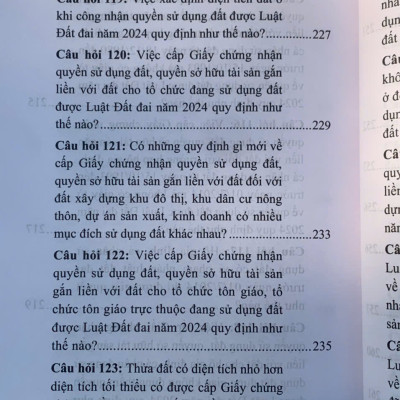 200 câu hỏi và trả lời về Luật Đất đai năm 2024