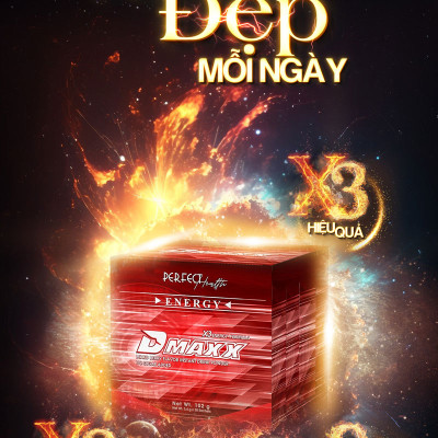 DMAXX thức uống bổ sung vitamin năng lượng không đường DAMODE 2 gói dùng thử màu đỏ