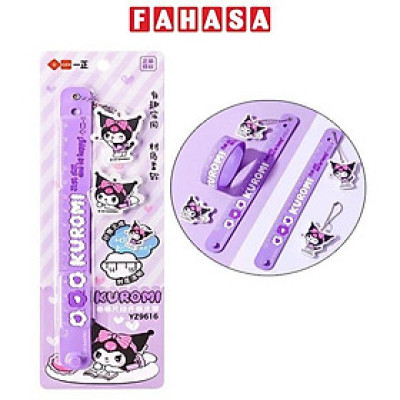 Thước Kẻ Kuromi 15 cm Kèm Gôm Tẩy - YZ9616