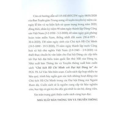 Chủ Tịch Hồ Chí Minh Với Đại Hội Đảng Ta - ( TT)