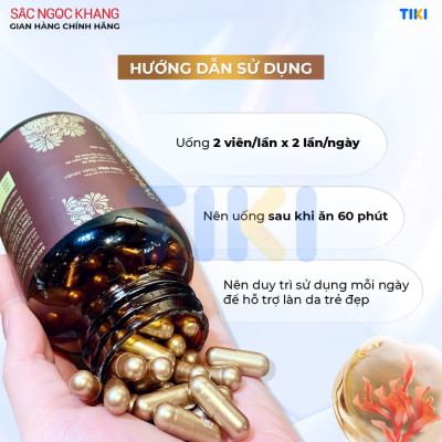 COMBO 3 hộp thực phẩm chức năng Viên uống Sắc Ngọc Khang++ (120 viên)