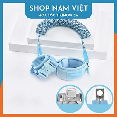 Dây Đai Chống Lạc Cho Bé, Dây Dắt Trẻ Em Đi Dạo Lõi Thép Phản Quang, Có Khóa Dài 2m5
