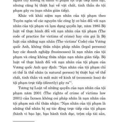 Nạn nhân học - Một số vấn đề lý luận và thực tiễn (bản in 2024)