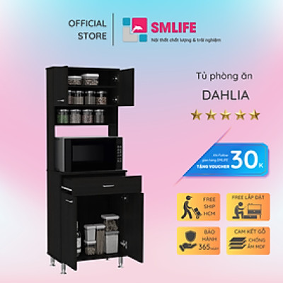 Tủ phòng ăn bằng gỗ kiểu dáng nhỏ gọn SMLIFE Dahlia