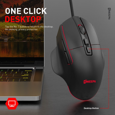 Chuột led gaming macro X11 7200dpi chống mỏi cổ tay cho máy tính hàng nhập khẩu