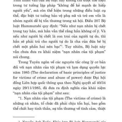 Nạn nhân học - Một số vấn đề lý luận và thực tiễn (bản in 2024)