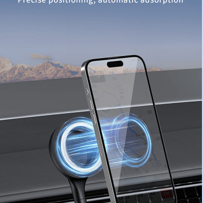 Đế giữ điện thoại nam châm dùng trên xe ô tô RECCI RHO-C42 Hàng chính hãng