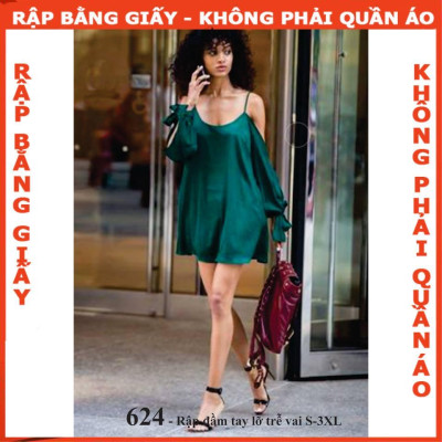 Rập giấy A0 đầm nữ mã 624 (BẢN VẼ)