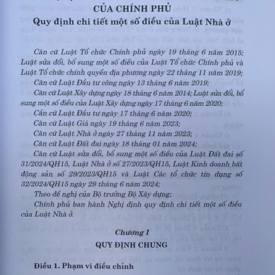 Các văn bản hướng dẫn thi hành Luật Nhà ở năm 2023