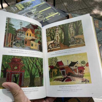 (Sách tranh bìa cứng có hộp đựng - in giấy Couche, in màu toàn bộ +16 bưu thiếp) - HÀ NỘI TÔI YÊU - HA NOI MY LOVE - NXB Phụ Nữ