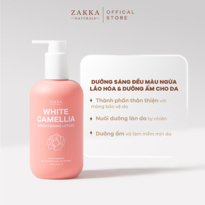 Sữa Dưỡng Thể Sáng Mịn Da White Camellia 250g Zakka Naturals