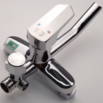 Cây sen nóng lạnh Đồng mạ Chrome Eurolife EL-S924 (Trắng bạc)