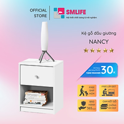 Kệ đầu giường thiết kế độc đáo SMLIFE Nancy