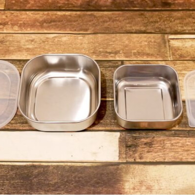 Hộp inox đựng thực phẩm có nắp đậy an toàn Echo - hàng nội địa Nhật Bản (#Made in Japan)