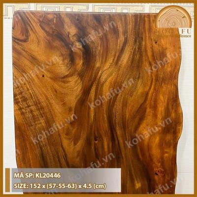 Mặt Bàn Dài Phòng Ăn Mặt Gỗ Tự Nhiên - KL20446