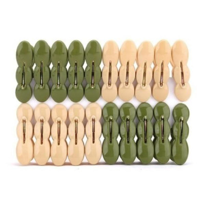 Vỉ 20 kẹp quần áo củ lạc cao cấp