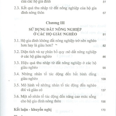 Bất Bình Đẳng Mức Sống Ở Nông Thôn Qua Sử Dụng Đất Nông Nghiệp Của Hộ Gia Đình