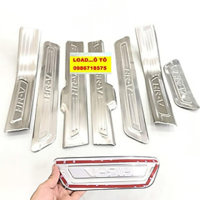 Ốp Bậc Chân Trong, Ngoài Xe Honda HRV 2022-2018 Mẫu Inox Cao Cấp