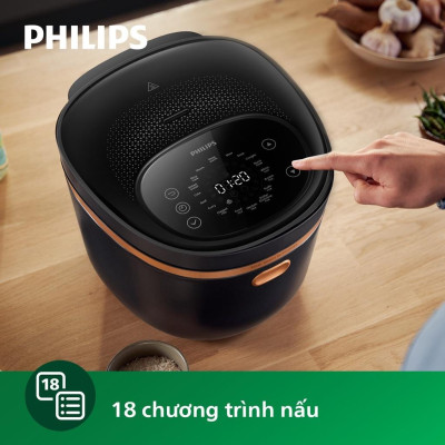 Nồi Cơm Cao Tần Điện Tử Philips HD4539/62, 1.5Lit-1250W, Hàng Chính Hãng