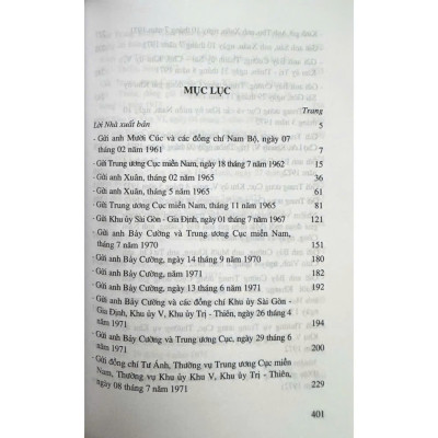 Sách - Thư Vào Nam (Lê Duẩn)