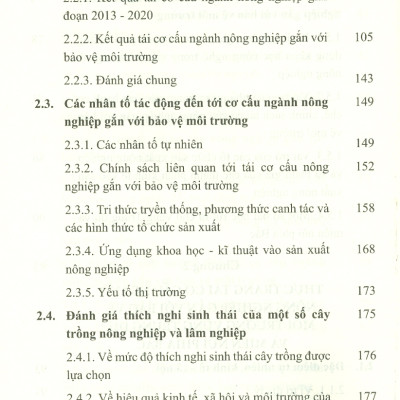 Tái Cơ Cấu Ngành Nông Nghiệp Gắn Với Bảo Vệ Môi Trường Vùng Trung Du Và Miền Núi Phía Bắc (Sách chuyên khảo)