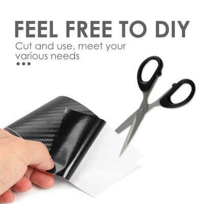 Decal Nano Dày - Dẻo Đa Năng, Chống Thấm, Chống Trầy Xước Cuộn Dài 3 Mét - Vân carbon - băng dính trong suốt