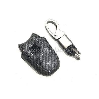 Ốp chìa khóa Carbon Peugoet 3008, Peugoet 3008 kèm móc đeo INOX